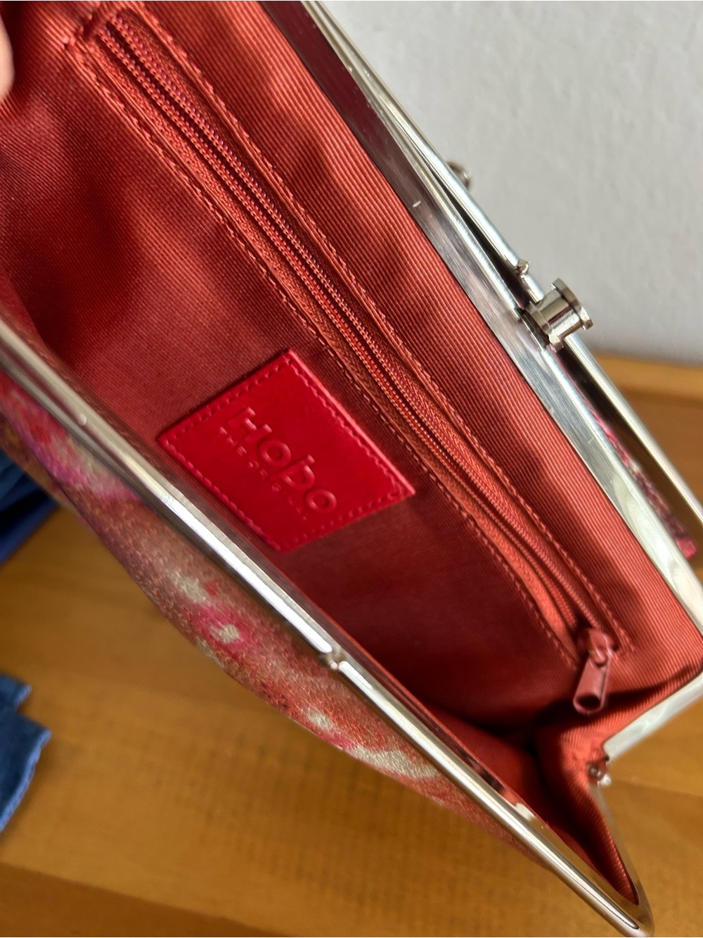 Hobo Lauren Leather Floral Wallet - Picture 7 of 7